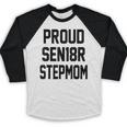 Stepmom Stepmother SEN18R Grad Senior Graduation Party Shirt Baseball Raglan Shirt