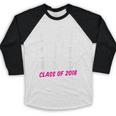 Straight Outta Nursing School Class Of 2018 Graduation Baseball Raglan Shirt