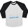 Straight Outta Third Grade Class Of 2019 Graduation Baseball Raglan Shirt