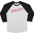 Straight Outta Vet School Graduation Veternarians I Survived Baseball Raglan Shirt