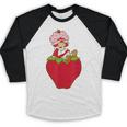 Strawberry Shortcake Sitting On Strawberry Retro Nostalgia Baseball Raglan Shirt Strawberry Shortcake Sitting On Strawberry Retro Nostalgia Baseball Raglan Shirt