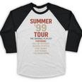 Summer 99 Tour Original Playlist Retro Nostalgia Baseball Raglan Shirt