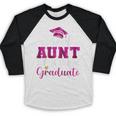 Super Proud Aunt Of 2025 Graduate Senior Graduation Family Baseball Raglan Shirt