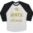 Super Proud Auntie Of 2025 Graduate Senior Graduation Family Baseball Raglan Shirt