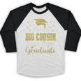 Super Proud Big Cousin Of 2025 Graduate Graduation Family Premium Baseball Raglan Shirt