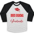 Super Proud Bonus Grandma Of 2025 Graduate Graduation Family Baseball Raglan Shirt