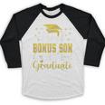 Super Proud Bonus Son Of 2025 Graduate Graduation Family Baseball Raglan Shirt