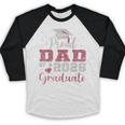 Super Proud Dad Of 2025 Graduate Senior Graduation Family Baseball Raglan Shirt