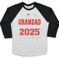 Super Proud Grandad Of 2025 Graduate Graduation Family Premium Baseball Raglan Shirt