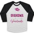 Super Proud Grandma Of 2025 Graduate Graduation Family Baseball Raglan Shirt