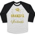 Super Proud Grandpa Of 2025 Graduate Graduation Family Baseball Raglan Shirt
