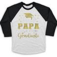 Super Proud Papa Of 2025 Graduate Senior Graduation Family Baseball Raglan Shirt