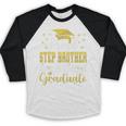 Super Proud Step Brother Of 2025 Graduate Graduation Family Premium Baseball Raglan Shirt