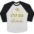 Super Proud Step Dad Of 2025 Graduate Graduation Family Baseball Raglan Shirt