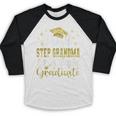 Super Proud Step Grandma Of 2025 Graduate Graduation Family Baseball Raglan Shirt