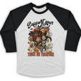 Support Your Local Trick Or Treaters Retro Spooky Nostalgia Baseball Raglan Shirt