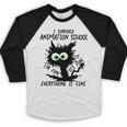 I Survived Animation School Graduation 2026 Baseball Raglan Shirt
