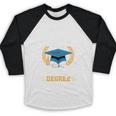 I Survived My Dad's History Degree Graduation Baseball Raglan Shirt