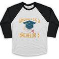 i Survived My Daughters Bachelor's Degree Graduation Gifts Baseball Raglan Shirt