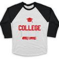 I Survived My Daughter's College Degree College Graduation Baseball Raglan Shirt