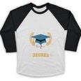 I Survived My Daughter's Teaching Degree Graduation Baseball Raglan Shirt