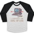 I Survived The Dial-Up Era Retro 90s Nostalgia Premium Tri-Blend Baseball Raglan Shirt I Survived The Dial-Up Era Retro 90s Nostalgia Premium Tri-Blend Baseball Raglan Shirt