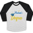 i Survived My Husbands Bachelors Degree Graduation Gifts Baseball Raglan Shirt
