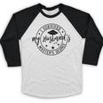 I Survived My Husband's Masters Degree Funny 2023 Graduation Baseball Raglan Shirt