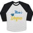 i Survived My Moms Doctoral Degree Graduation Gifts Baseball Raglan Shirt