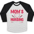 I Survived My Mom’s Nursing Degree Nurse Nursing Graduation Baseball Raglan Shirt