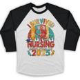 I Survived Nursing School Class Of 2025 Proud Graduation Baseball Raglan Shirt