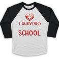I Survived Nursing School Graduation Cool Baseball Raglan Shirt
