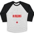 I Survived Her Passing Nursing School Graduation Baseball Raglan Shirt