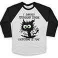 I Survived Psychology School Graduation 2026 2027 Baseball Raglan Shirt