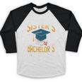 i Survived My Sisters Bachelor's Degree Graduation Gifts Baseball Raglan Shirt