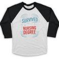 I Survived My Sister'S Nursing Degree Sis Nurse Graduation Baseball Raglan Shirt