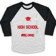 I Survived My Son's High School Diploma Graduation Baseball Raglan Shirt