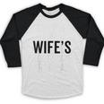 i Survived My Wife Doctorate Program PHD Wife Graduation Baseball Raglan Shirt