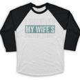 I Survived My Wife's Masters Degree Graduation Friends Baseball Raglan Shirt