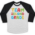 Team Second Grade Shirt 2nd Grade Back To School Graduation Baseball Raglan Shirt