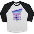 Temporal Trends Vaporwave Style Retro Nostalgia Look Baseball Raglan Shirt