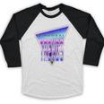 Temporal Trends Vaporwave Style Retro Nostalgia Look Baseball Raglan Shirt