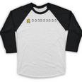 Thanksgiving Fun Nostalgia Pixels Shopping Therapy Baseball Raglan Shirt