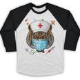 Tiger Nurse RN ER Nursing School Graduation Baseball Raglan Shirt