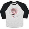 Historical College Graduation HBCU Grad Black Queen Baseball Raglan Shirt