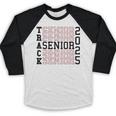 Track Senior Night Track Senior 2025 Graduation 60 Baseball Raglan Shirt