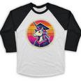 Unicorn University Graduation Graduating School Girl Cute Baseball Raglan Shirt
