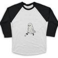 I Used To Be Somebody Nostalgia Halloween Spooky Season Baseball Raglan Shirt