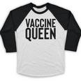 Vaccine Queen Nursing Graduation Shirt Baseball Raglan Shirt