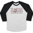 Valentines Day NICU Nurse Cute Bear Neonatal ICU Graduation Baseball Raglan Shirt